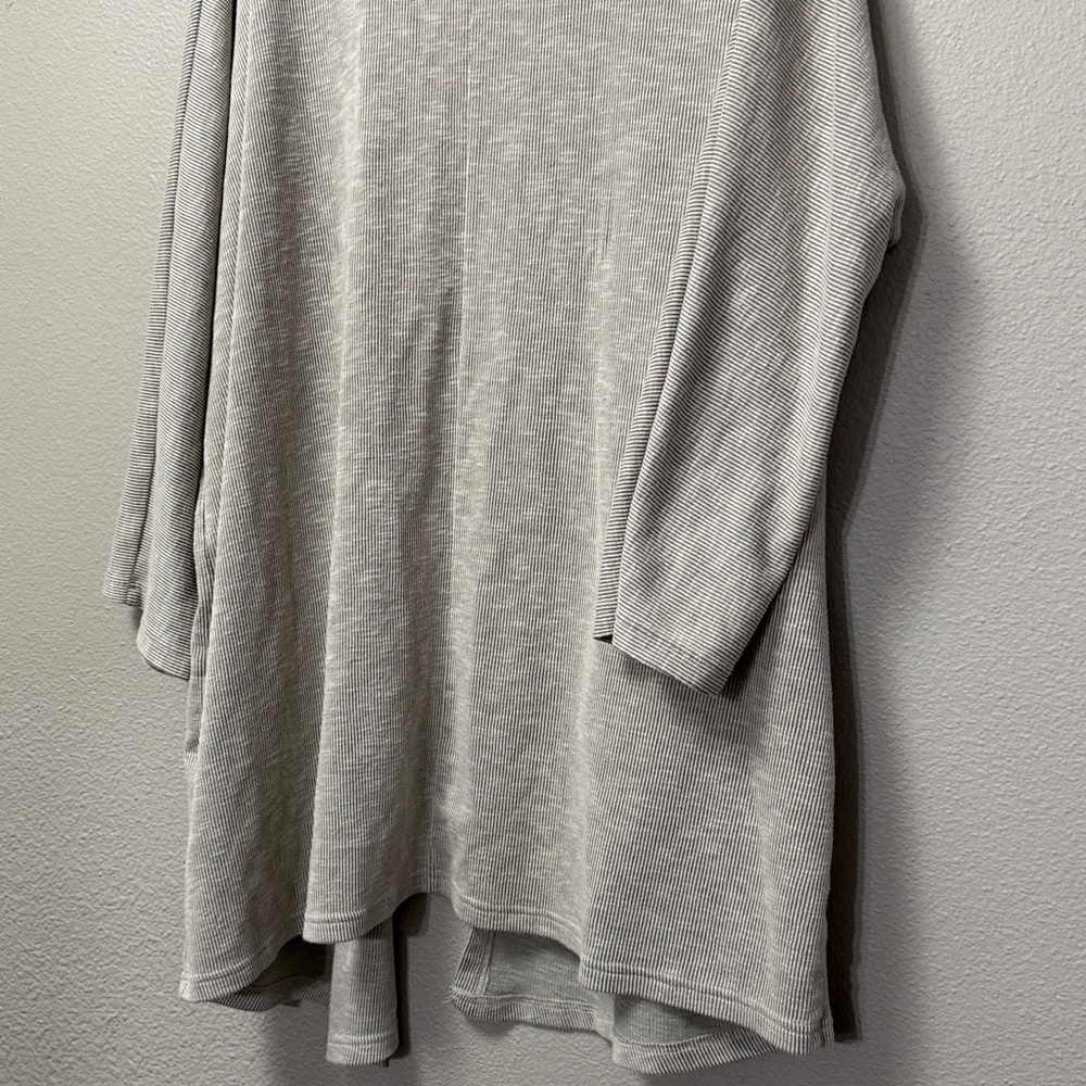 DONNI. Open Front Ribbed Cardigan - Picture 10 of 13